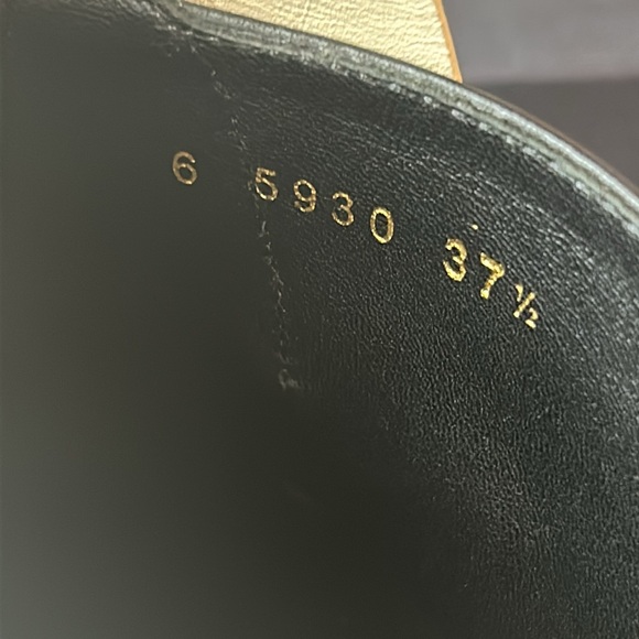 Sergio Rossi Black White Leather Ankle Boots Sz 7.5 US - Picture 8 of 11